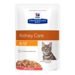 Hill’s Prescription Diet K/D Kidney Care Maaltijdzakjes – Kattenvoer – Zalm 12×85 G
