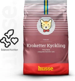 Husse Kroketter Chicken – Kattenvoer – 2 Kg
