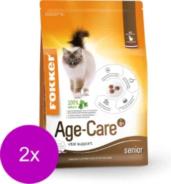 Fokker Cat Age-Care – Kattenvoer – 2 X Kip 2.5 Kg