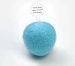 REPUS Blauw Wollen Interactieve Bal | Kattenspeelgoed | Kittenspeelgoed | Geluidsbal | Dieren Speeltje | Kikkergeluid | 3 Geluiden| Musthave Voor Katten |
