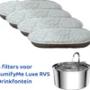 Drinkfontein Filters – 4 Stuks – LumifyMe RVS Drinkfontein