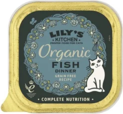 Lily’s Kitchen Cat Organic Fish Pate Kattenvoer 3x 19×85 Gr