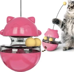 Katten Speelgoed, Kattenspeeltje, Kitten Speeltje, Kitten Speelgoed, Kitten Bal, Huisdier Speelgoed, Belonings Speelgoed, Kattenveer, Interactief Speelgoed, Intelligentie, Gezondheid, Kleur Roze