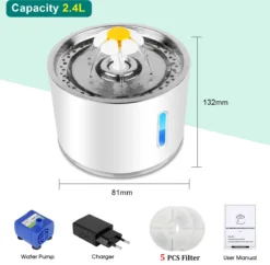 Drinkfontein Kat – Waterdispenser – Waterautomaat – Inclusief Filters Voor Vervanging