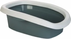 Stefanplast Sprint 10 – Kattenbak – Wit/Lichtblauw – 31x43x14 Cm