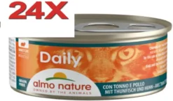 Almo Nature Dailymenu – Kattenvoer Mousse – Tonijn & Kip – 24x85gr