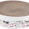 Krabmand Krabmat Voor Katten | Kattenmeubel | Krabmeubel | 41,3 Cm X 41,3 Cm X 10 Cm | Rond | Karton