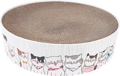 Krabmand Krabmat Voor Katten | Kattenmeubel | Krabmeubel | 41,3 Cm X 41,3 Cm X 10 Cm | Rond | Karton