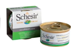 14x Schesir Kattenvoer Gekookte Kipfilet 85 Gr