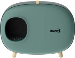 MaxxPet Kattenbak – Kattenhuisje Incl. Lade – 60 X 38 X 45cm – Groen