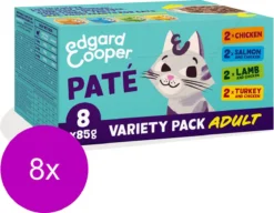 Edgard & Cooper Edgard&Cooper Multipack Paté – Kattenvoer – 8 X 8×85 G