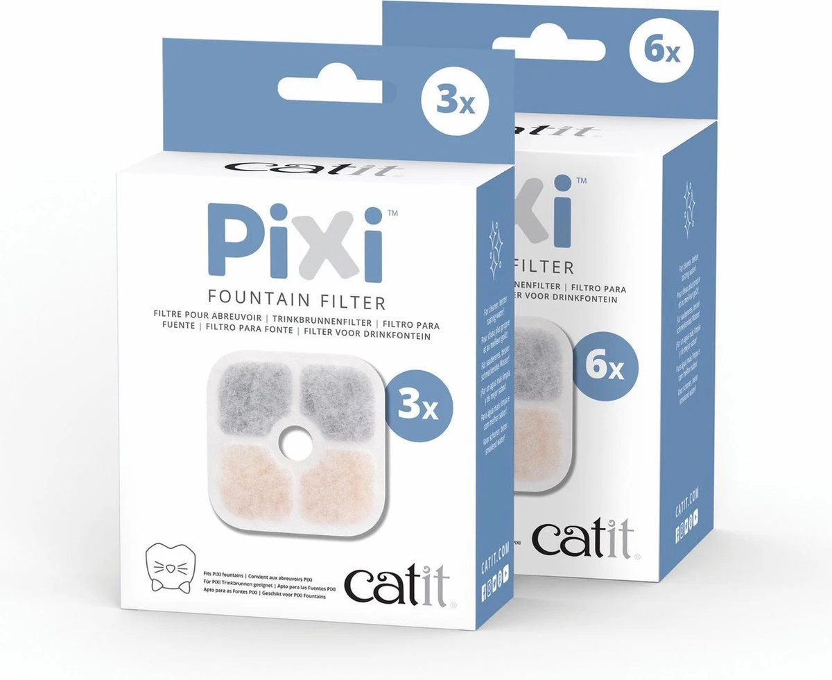 Catit Pixi Fountain Filter Cartridge – Kattendrinkbak – 6 Stuks 1 Catit Pixi Fountain Filter Cartridge – Kattendrinkbak – 6 Stuks