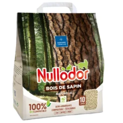 2x10l Nullodor Kattenbakvulling Bois De Sapin Cat