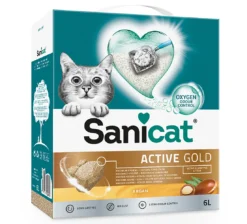 2x6l Sanicat Active Gold Kattenbakvulling