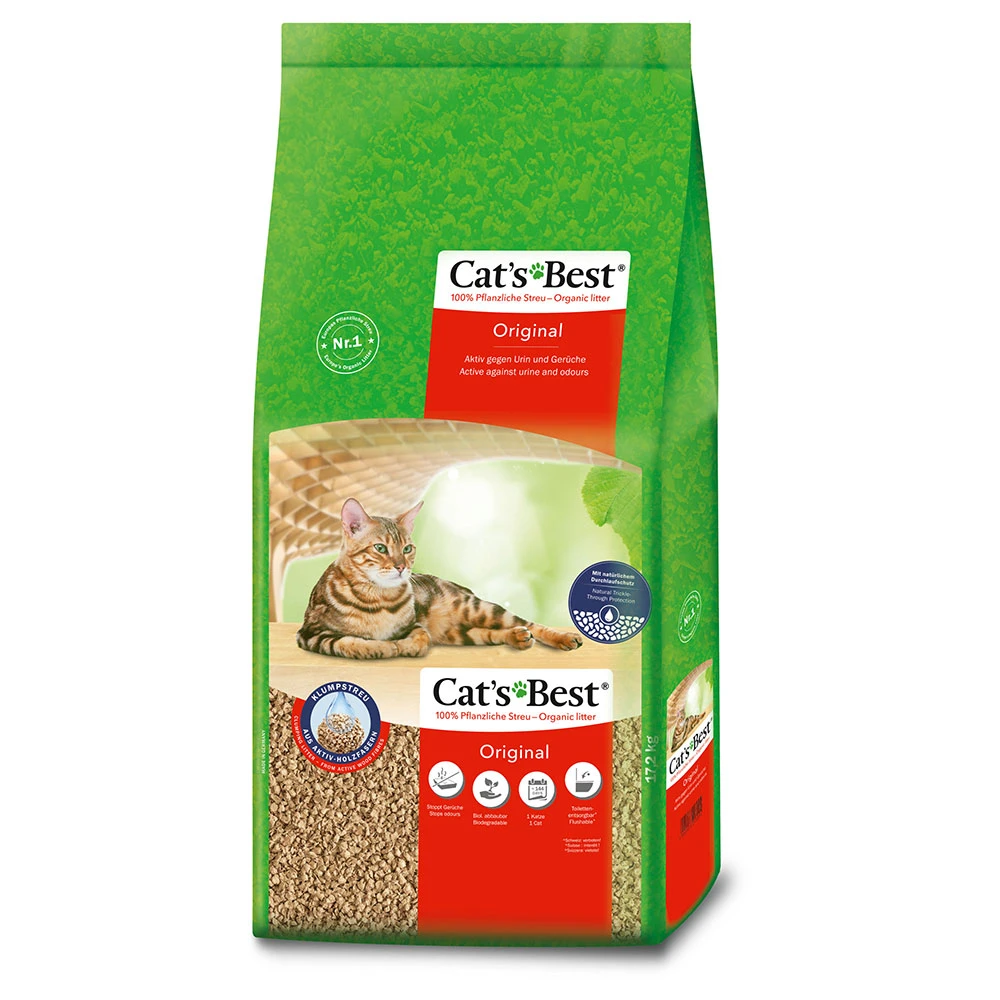 40l Eco Plus Kattengrit Cat’s Best Kattenbakvulling 1 40l Eco Plus Kattengrit Cat’s Best Kattenbakvulling