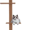 Krabpaal In Hoogte Verstelbaar – Kattenkrabpaal – Krabpaal Voor Katten – Kattenspeeltjes – Katten – Bruin – 43L X 27B X 228-260H Cm