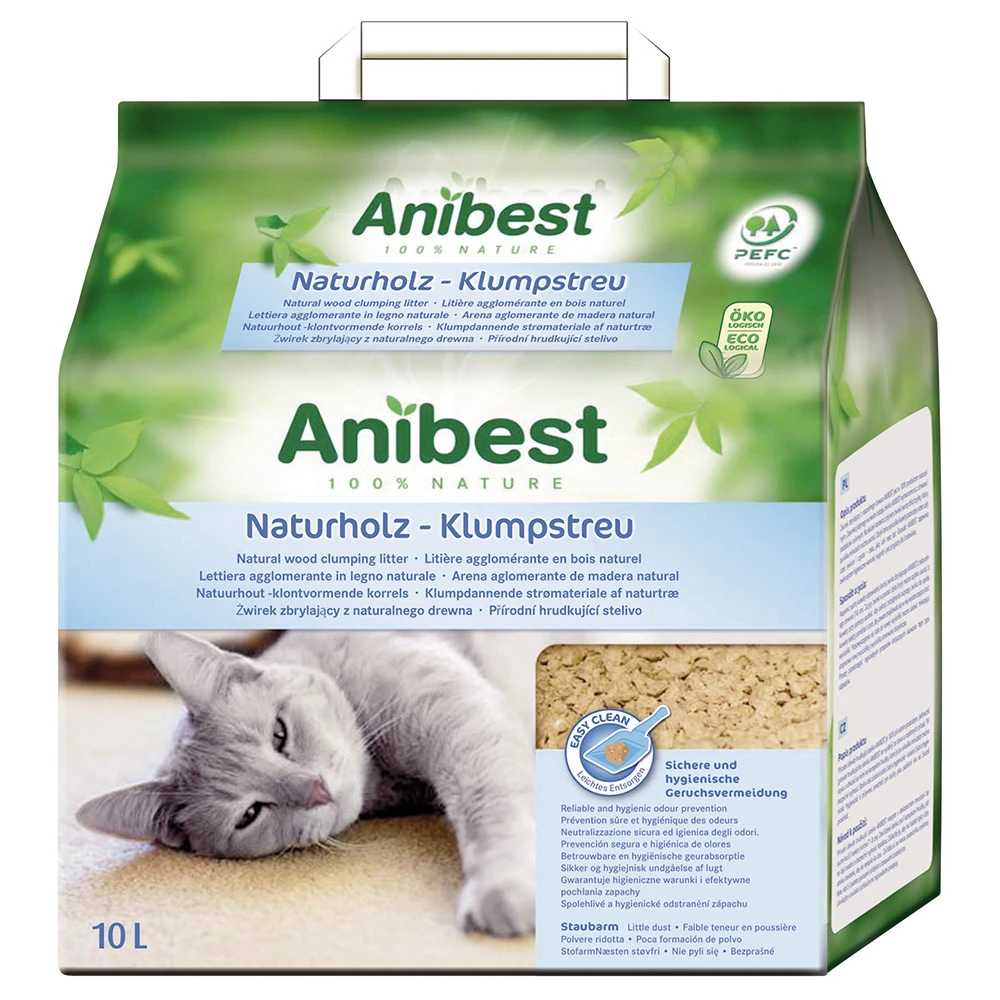 10 L (ca. 4,3 Kg) Anibest Kattenbakvulling 1 10 L (ca. 4,3 Kg) Anibest Kattenbakvulling