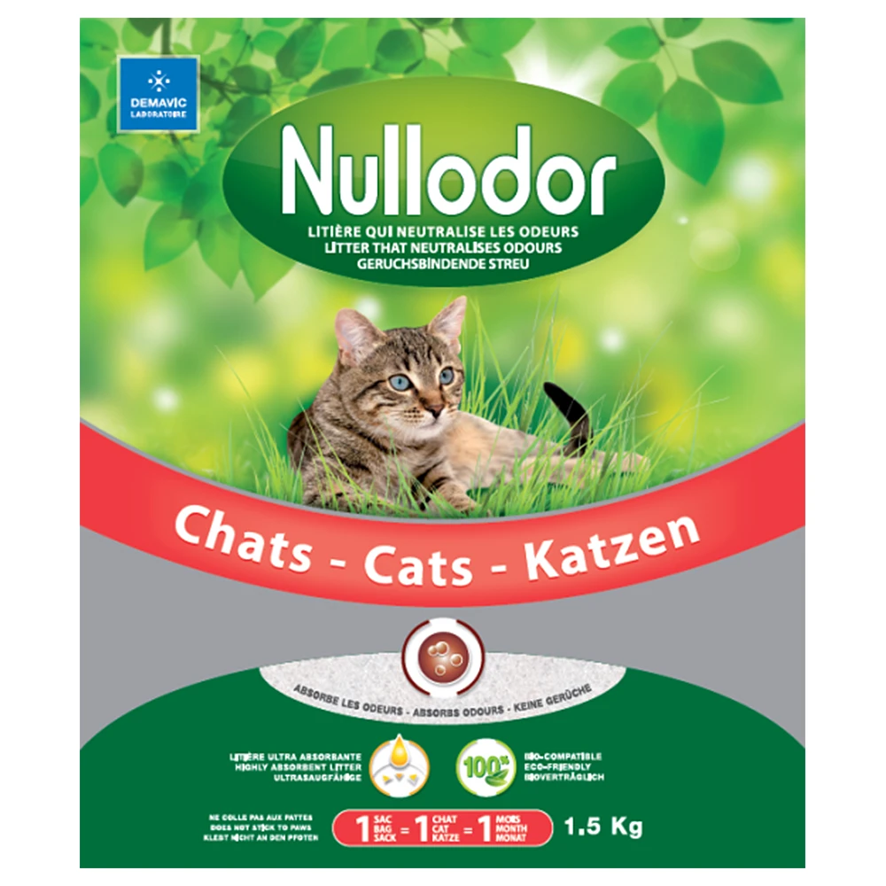 3×1,5kg – Voordeelpakket Silicaat – Nullodor Kattenbakvulling 1 3×1,5kg – Voordeelpakket Silicaat – Nullodor Kattenbakvulling