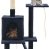 Decoways – Kattenkrabpaal Met Sisal Krabpalen 120 Cm Donkerblauw