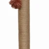 Topmast Krabpaal Fluffy Big Pole – Bruin – 39 X 39 X 80 Cm – Made In EU – Krabpaal Voor Katten – Sterk Sisal Touw – Met Kattenspeeltje