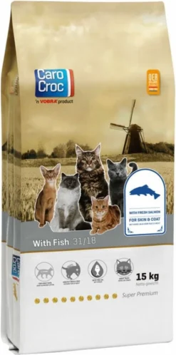 Carocroc – Vis – Kattenvoer – 15 Kg