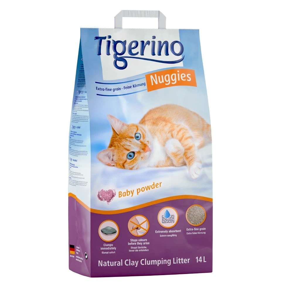 Dubbelpak Tigerino Nuggies Kattenbakvulling – Babypoedergeur 1 Dubbelpak Tigerino Nuggies Kattenbakvulling – Babypoedergeur