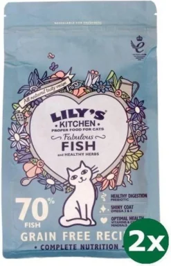 Lily’s Kitchen Cat Fisherman’s Feast Fish Kattenvoer 2x 800 Gr