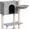 La Dolce Vita – Kattenmeubel Met Sisal Krabpalen 108,5 Cm Lichtgrijs