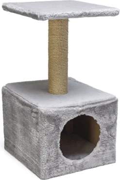 Beeztees Christa – Krabpaal – Grijs – 30x30x60 Cm