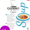 10x Gourmet Crystal Soup – Tonijn & Ansjovis – Kattenvoer – 4x40g