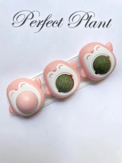 PerfectPlant – Kattenbal – Catnipbal – Pinguïn 3/1 Roze – Natuurlijk – Katten – Speelgoed – Catnip – Haarbal – Likken – Mint – Bal – Spelen – Slechte Adem