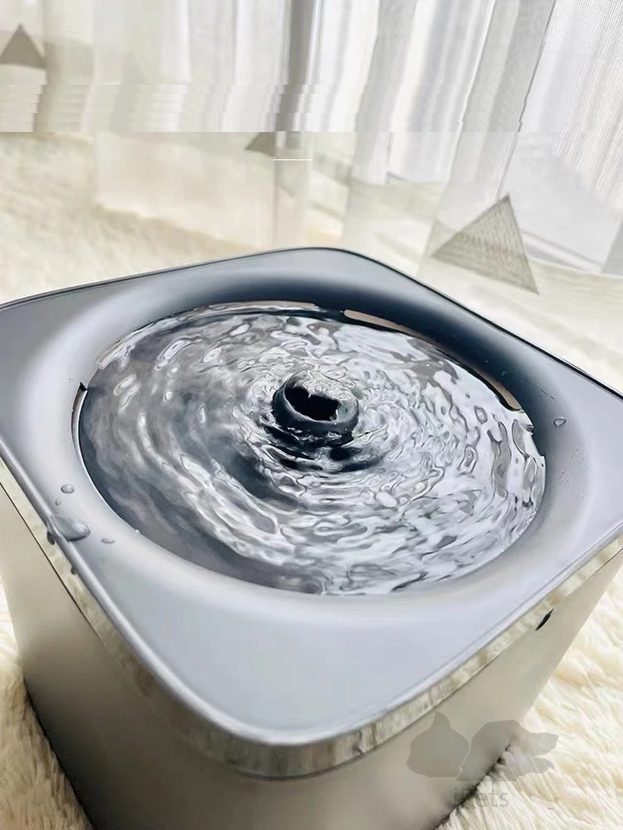 IPets MB6212 Grijs – Drinkfontein Kat – Met Filter – 1.8L – Zeer Stil