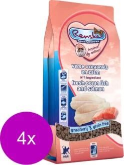 Renske Kat Adult Maxi Verse Zeevis&Zalm – Kattenvoer – 4 X 400 G