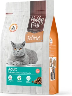 Hobby First Feline Kattenvoer Adult Salmon 4,5 Kg – Kat