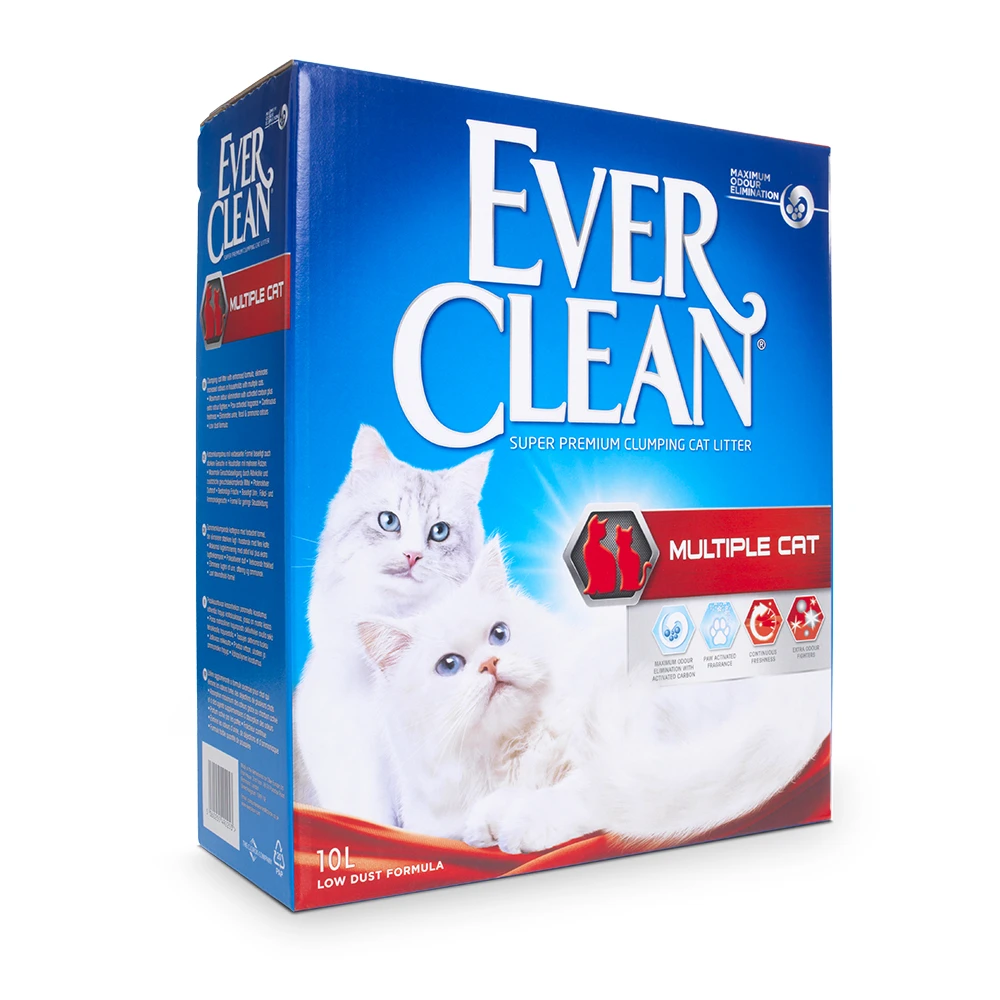 2x10l Ever Clean® Multiple Cat Klonterende Kattenbakvulling Kat 1 2x10l Ever Clean® Multiple Cat Klonterende Kattenbakvulling Kat