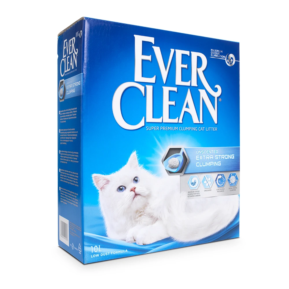 2x10l Ever Clean® Extra Strong Kattenbakvulling Parfumvrij Kat 1 2x10l Ever Clean® Extra Strong Kattenbakvulling Parfumvrij Kat